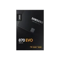 Samsung SSD 870 EVO, 500 GB, Form Factor 2.5 Inch, Intelligent Turbo Write, Magician 6 Software 500GB Single