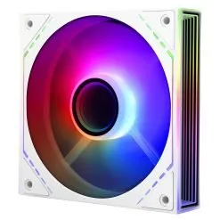 Thermalright TL-M12W-S 120mm CPU Case Fan With ARGB Mirror Light Effect, PWM Silent Computer Cooler for Liquid and Air Cooling, 4-Pin Quiet PC ARGB Fan (White)