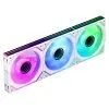 TZMRIT Interstellar-V2 120mm ARGB Case PC Fans Reverse Blade White 3 Pack